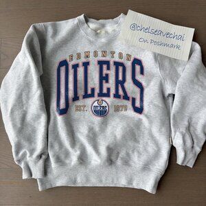 Vintage Edmonton Oilers Hockey Sweatshirt, 90s NHL Edmonton Oilers Shirt tee